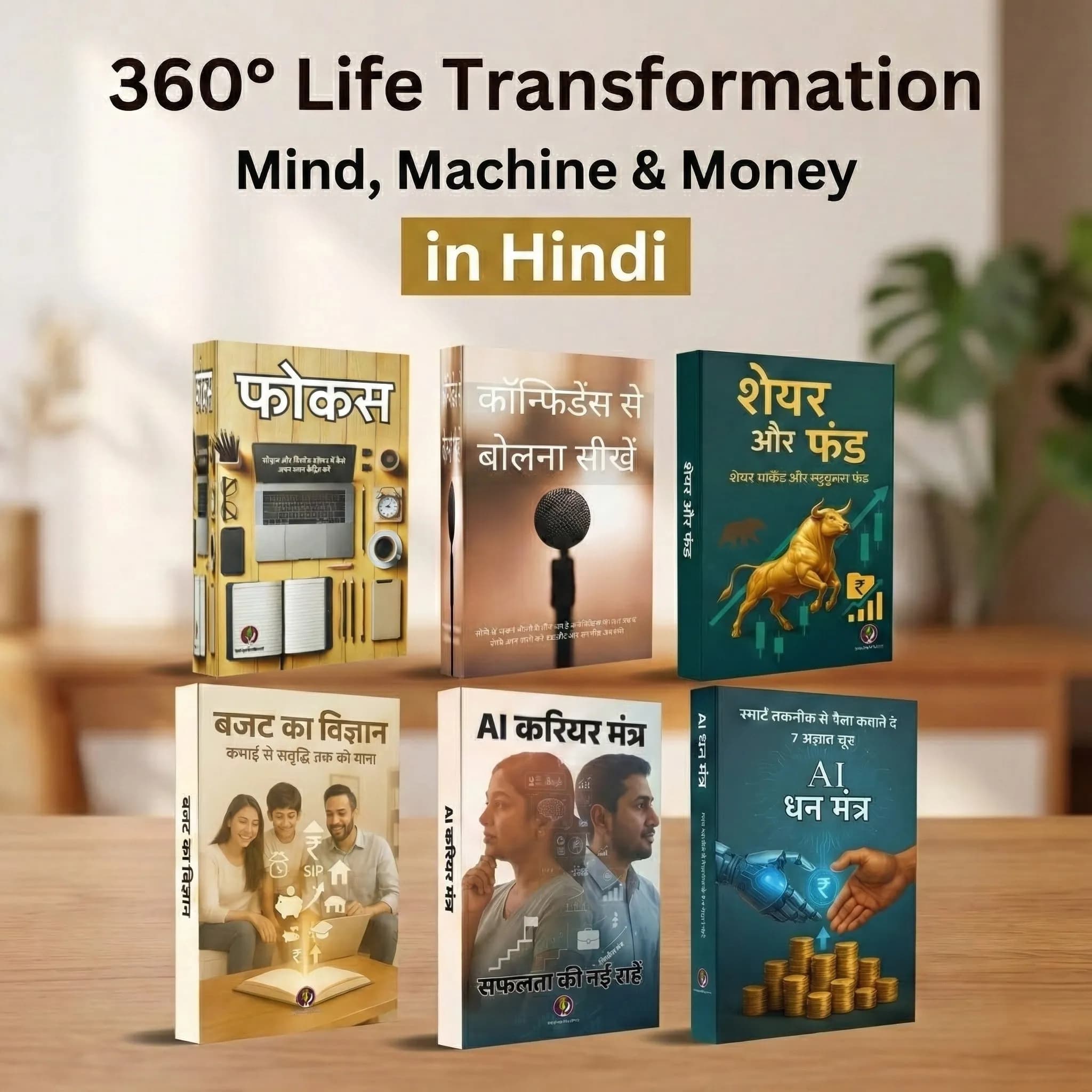 360° Life Transformation – Mind, Machine & Money (6 Books)