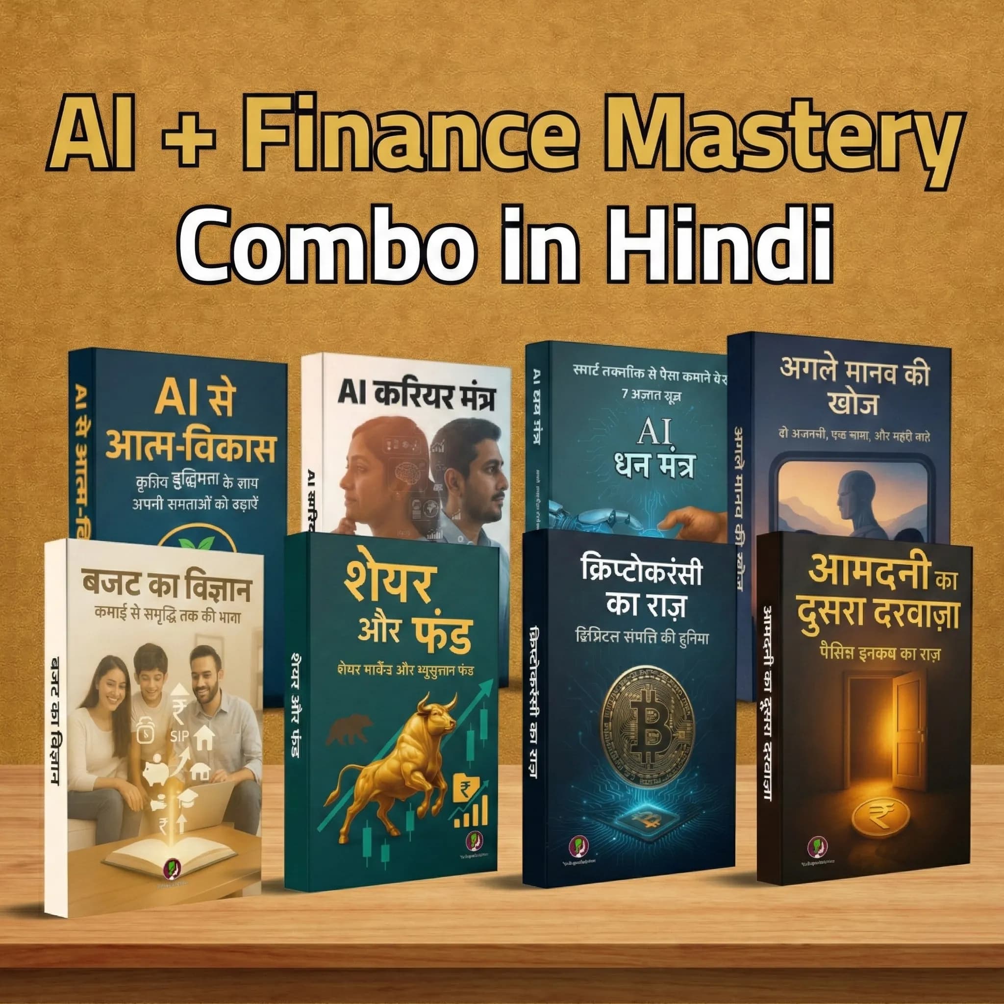 AI + Finance Mastery 8 Books Mega Combo – The Ultimate Wealth Blueprint