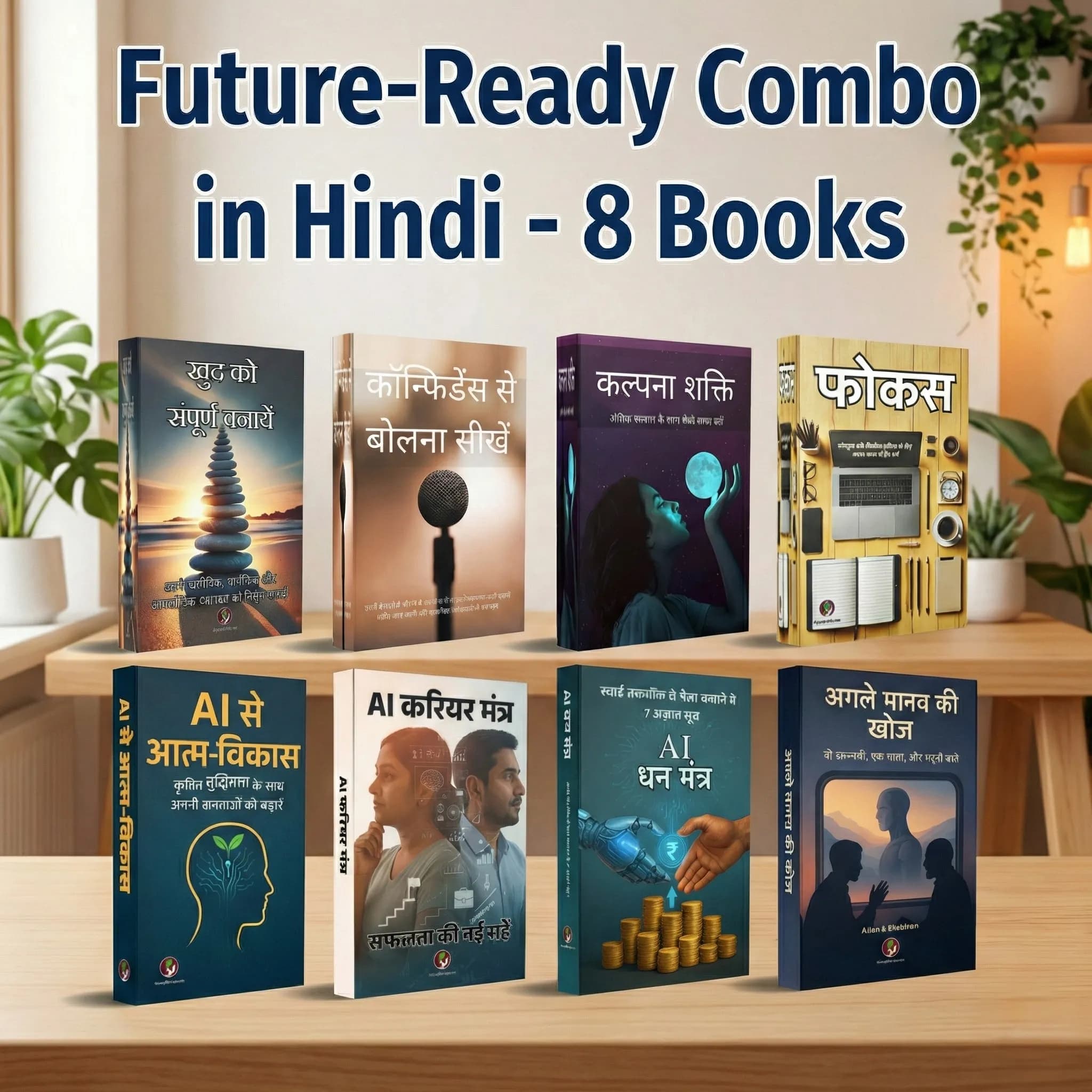 Future-Ready 8 Books Mega Combo – AI Mastery & Personal Growth 