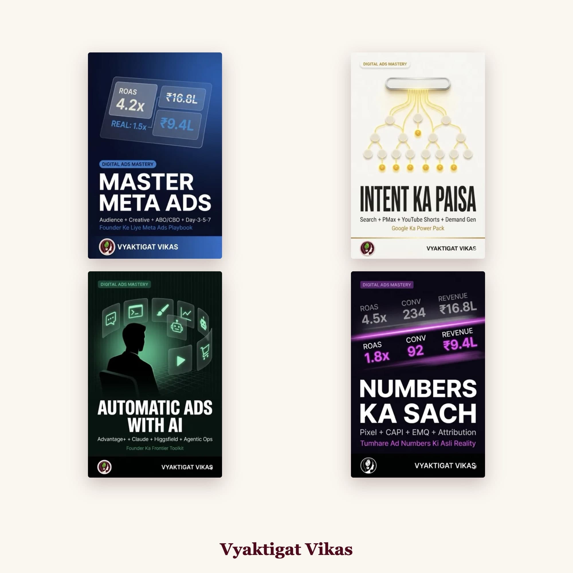 Digital Ads Mastery Combo — Founder Ka Complete Playbook (4 Hinglish Books)
