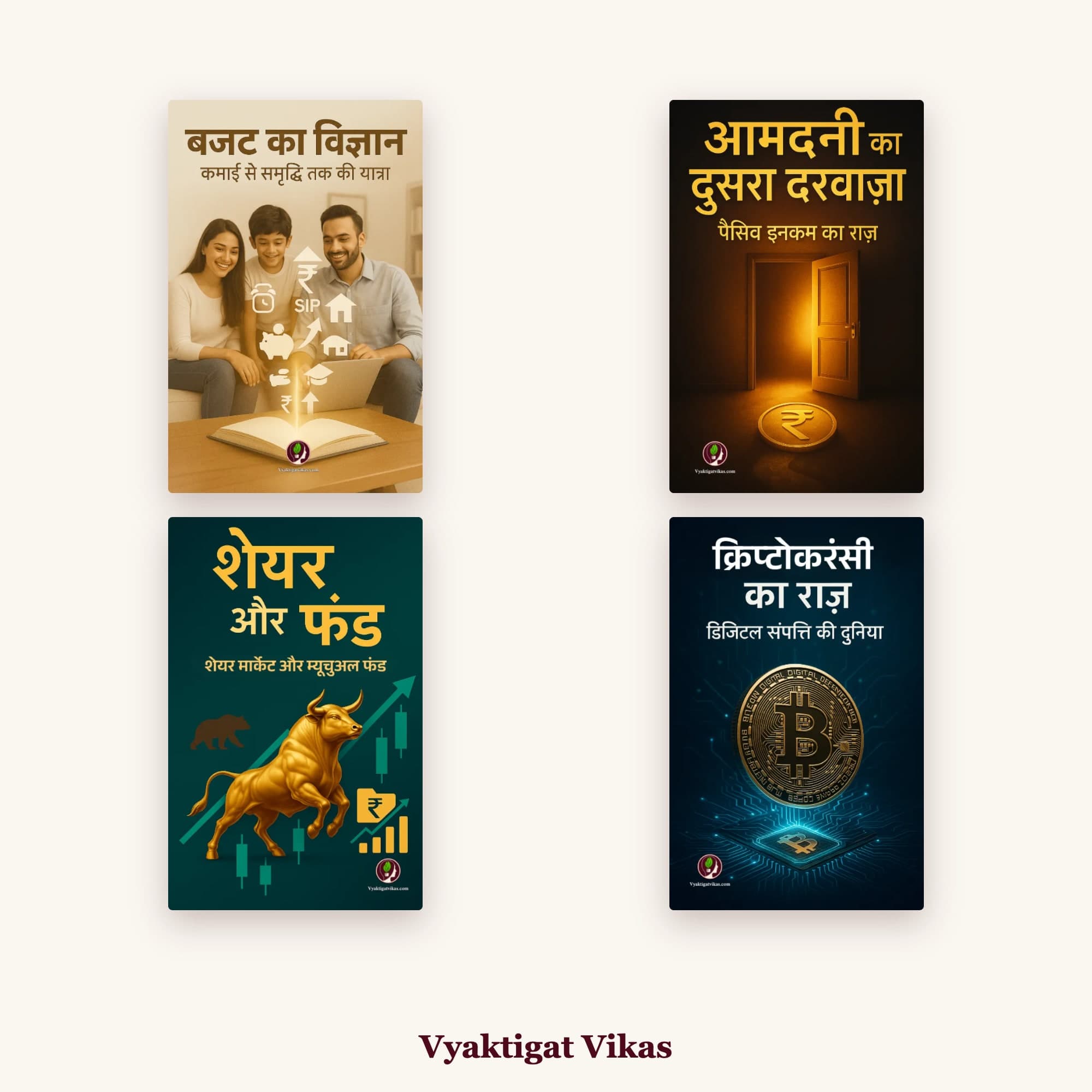 Finance Mastery Combo (Hindi Edition) - 4 Books Combo