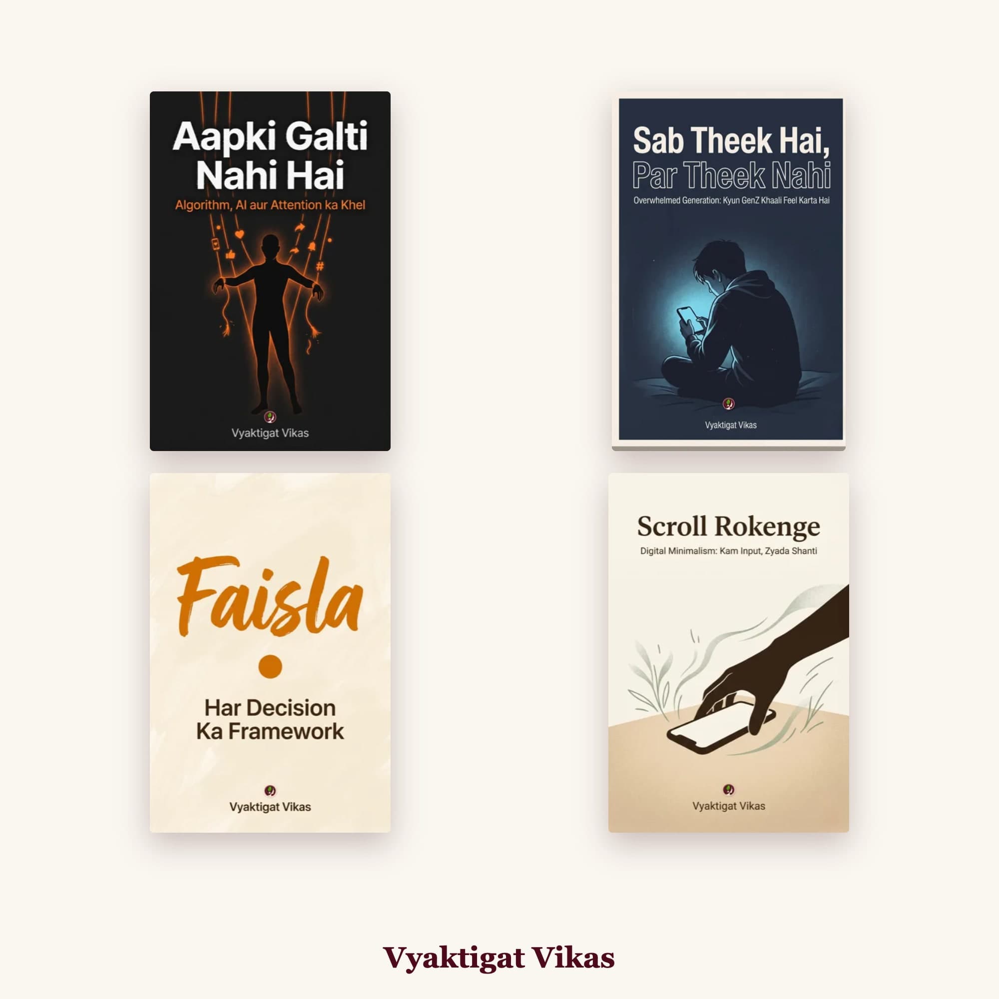 GenZ Mastery Combo - 4 Hinglish Books for Overwhelmed Generation