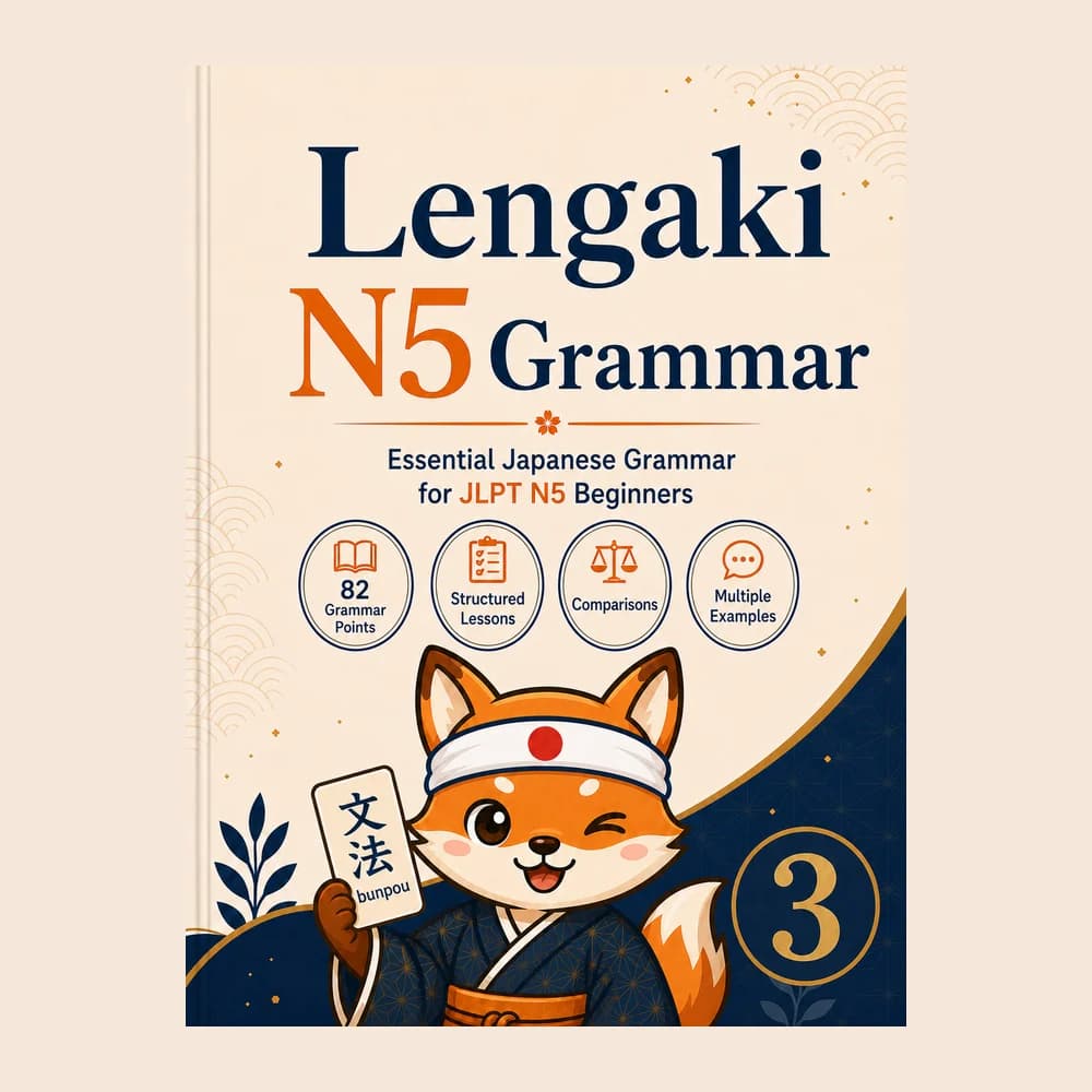 Learn Japanese Grammar — 82 JLPT N5 Grammar Points with Worked Examples | Lengaki