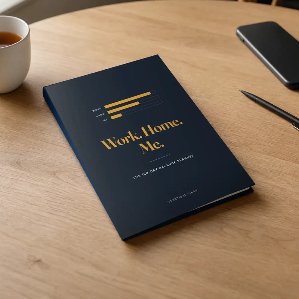 Work. Home. Me. — The 120-Day Balance Planner | Undated Daily Planner & Journal in One