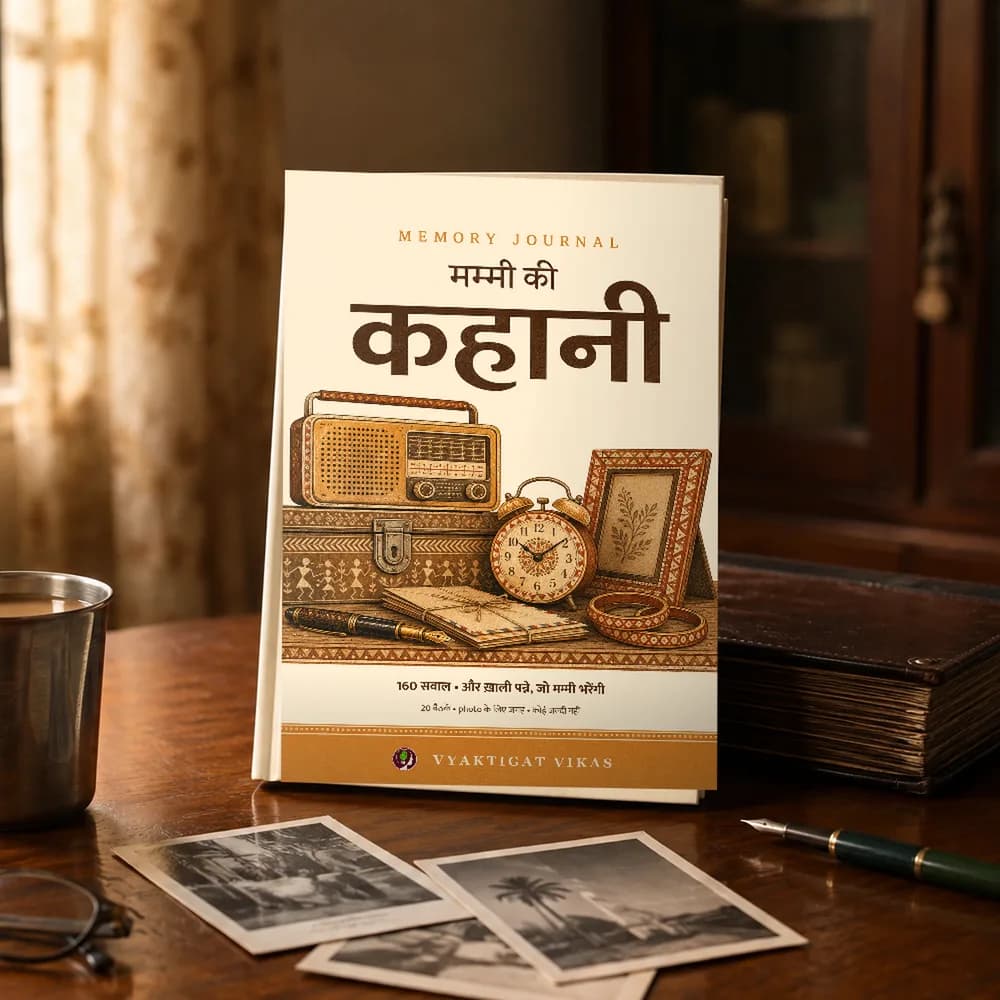 Mammi Ki Kahani (Hindi Edition) — Memory Journal for Mother, 20 Guided Sittings, Blank Write-In