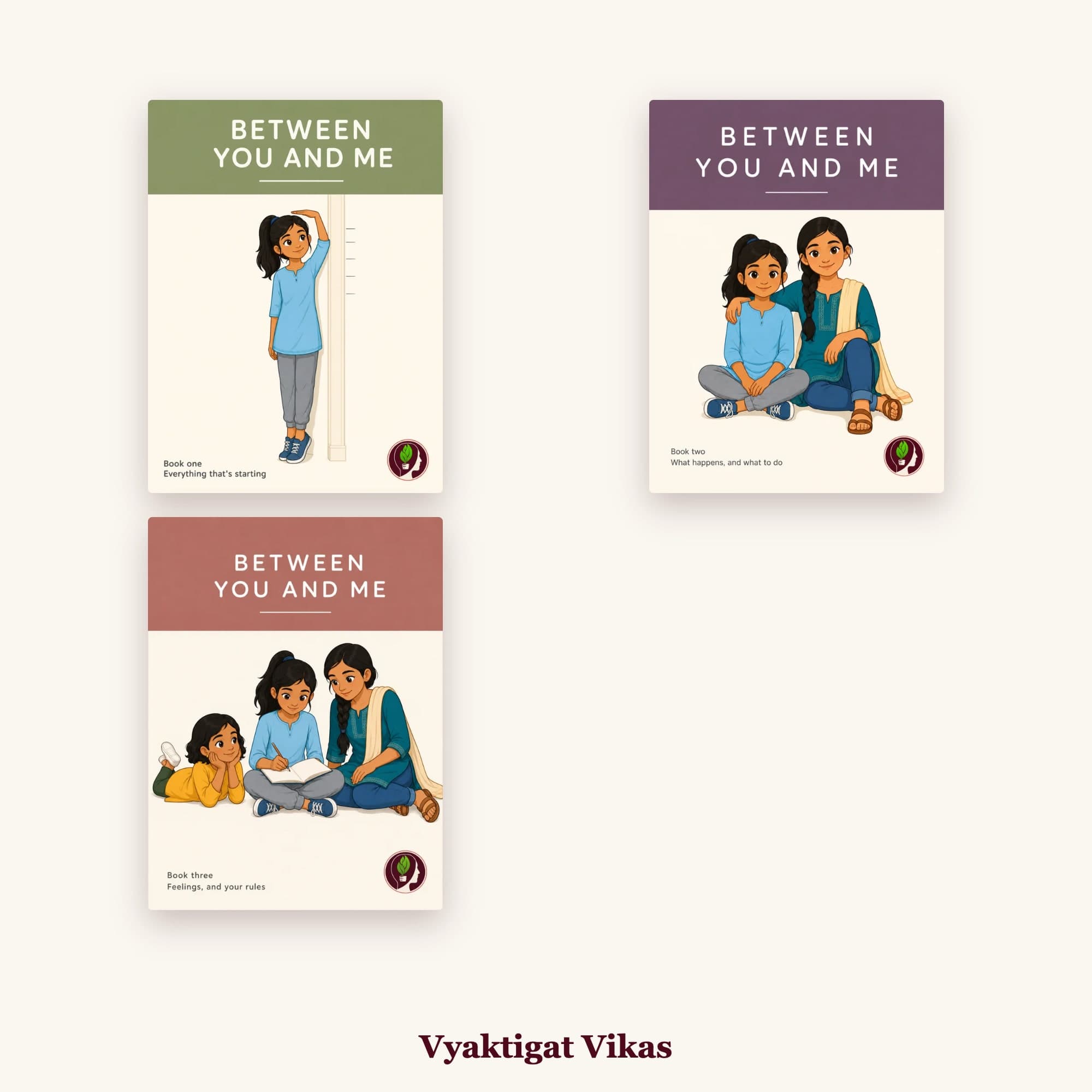 Between You and Me (Girls Edition) — 3 Books for Girls 9–13