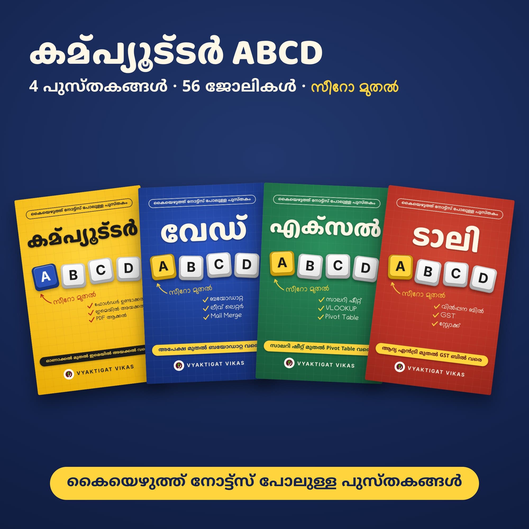Computer ki ABCD — Computer, Word, Excel, Tally (Malayalam Edition)