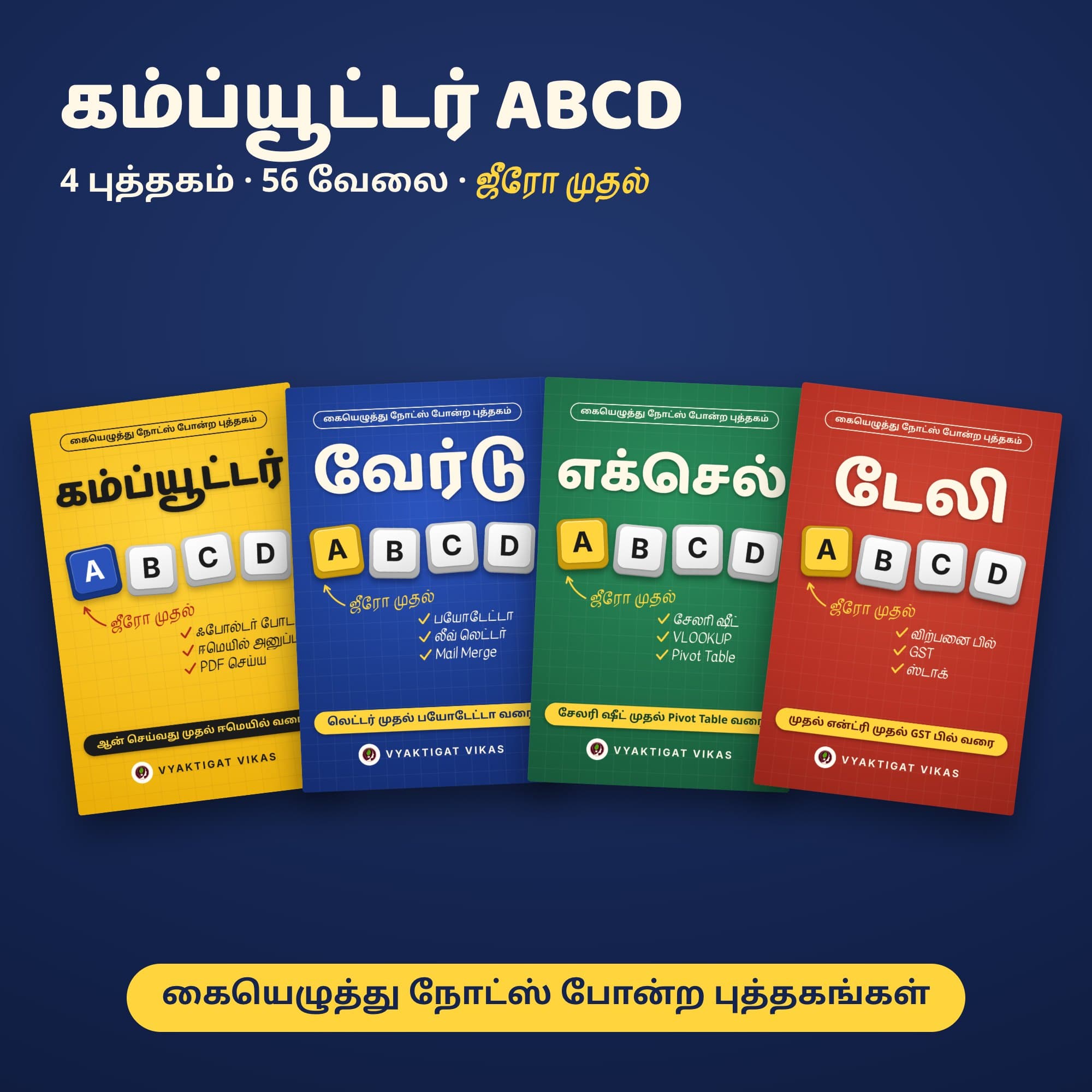 Computer ki ABCD — Computer, Word, Excel, Tally (Tamil Edition)