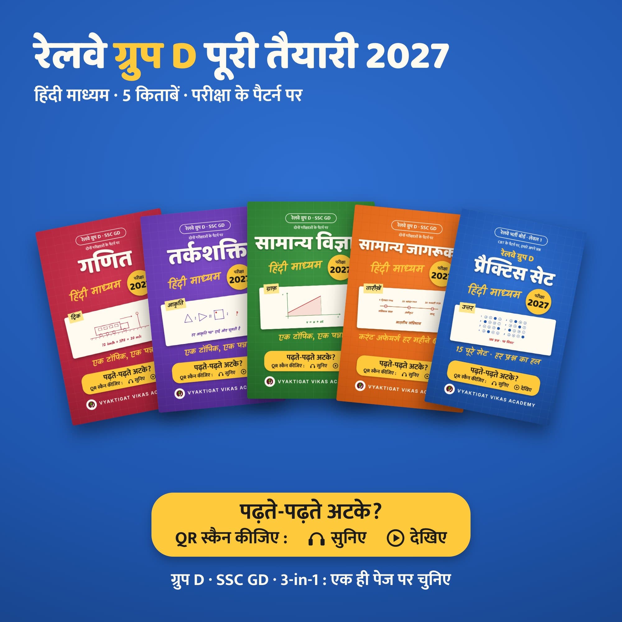 रेलवे ग्रुप D पूरी तैयारी 2027 (हिंदी माध्यम) | Vyaktigat Vikas Academy