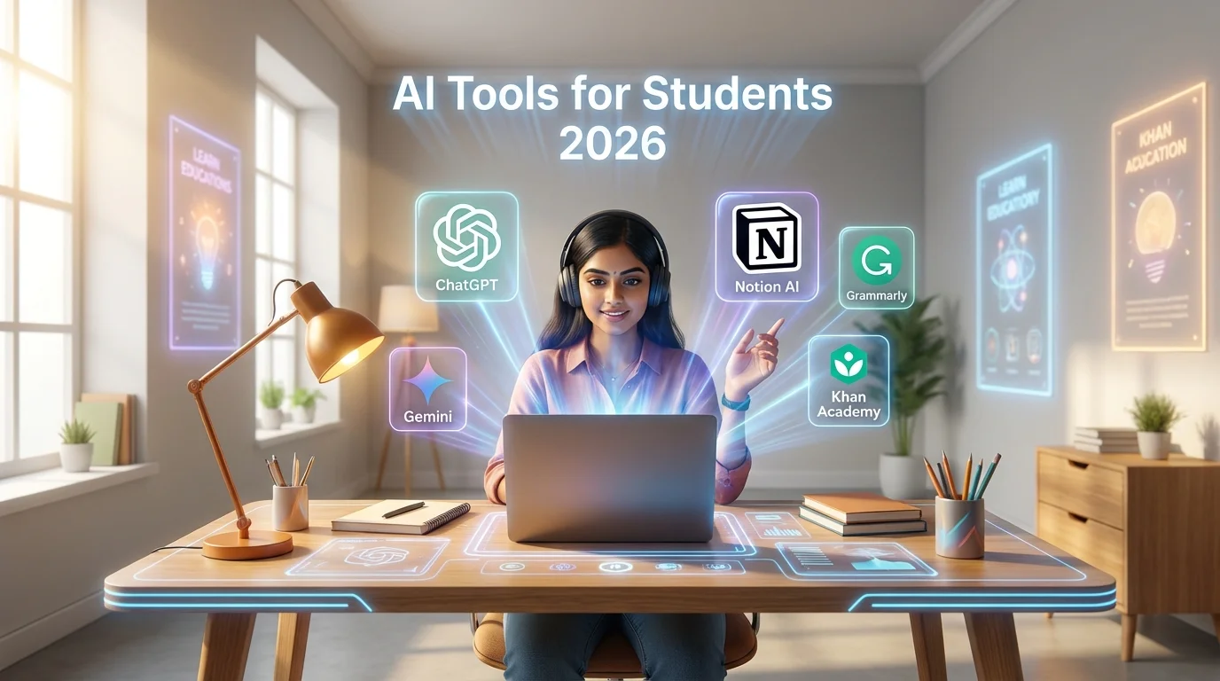 AI Tools for Students 2026 Hindi — 15 Best Free Tools | Vyaktigat Vikas
