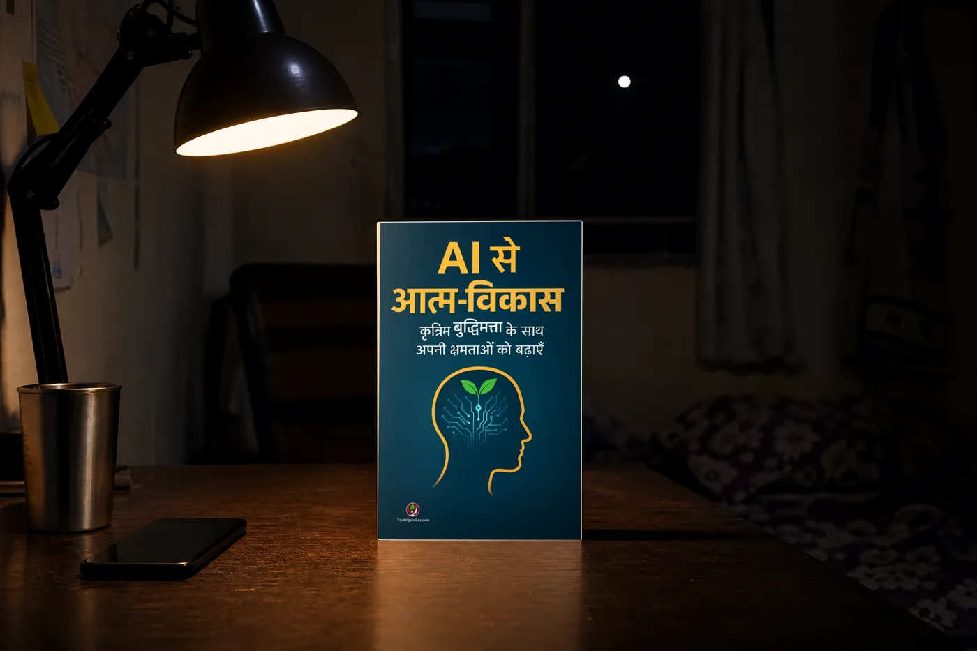 रात को भी, किताब वहीं रखी रहती है