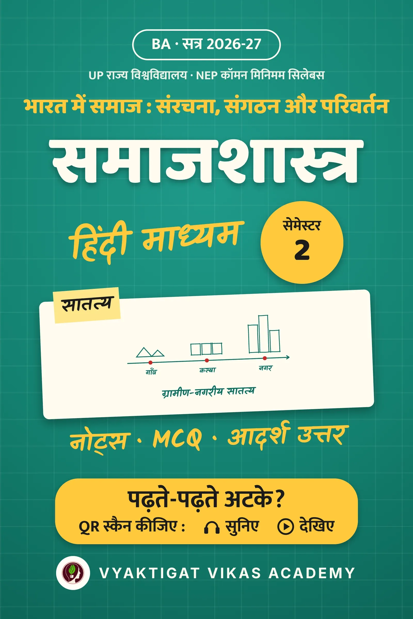 समाजशास्त्र : भारत में समाज · BA सेमेस्टर 2 · 2026-27