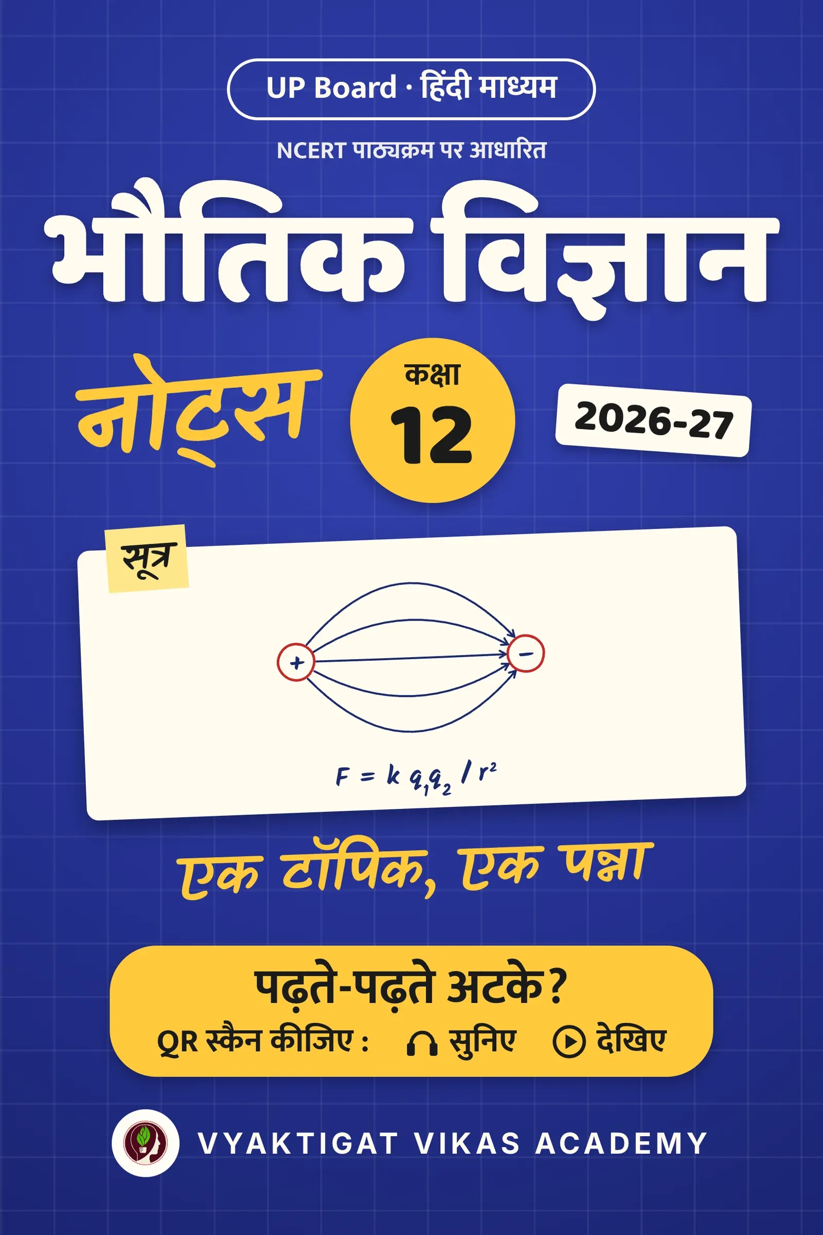 भौतिक विज्ञान नोट्स · कक्षा 12 · 2026-27