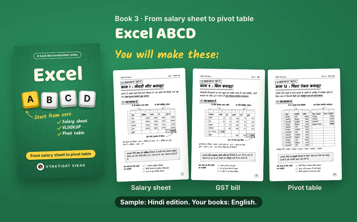 Excel ABCD