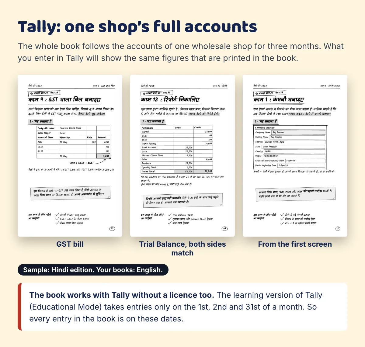 Tally: one shop’s full accounts