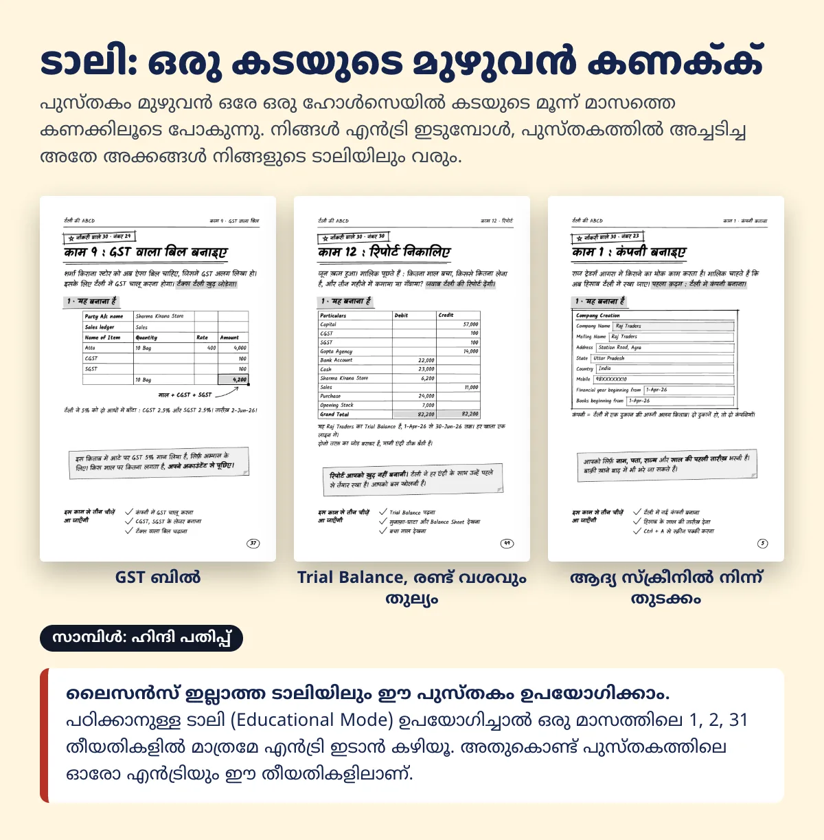 ടാലി: ഒരു കടയുടെ മുഴുവൻ കണക്ക്