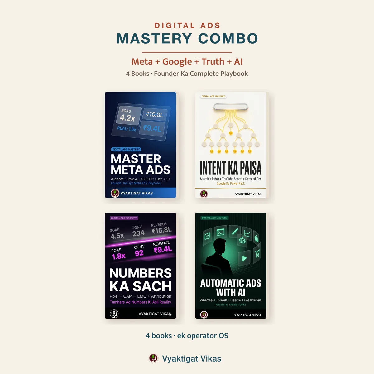 Digital Ads Mastery Combo — 4 Hinglish Books