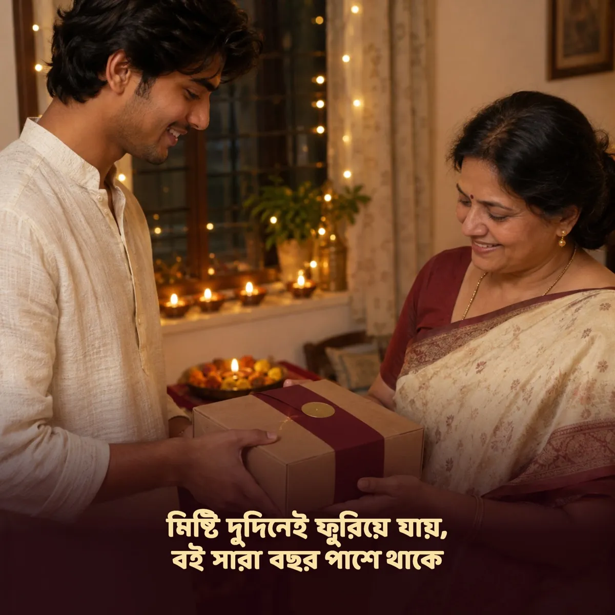 দীপাবলিতে বইয়ের উপহার