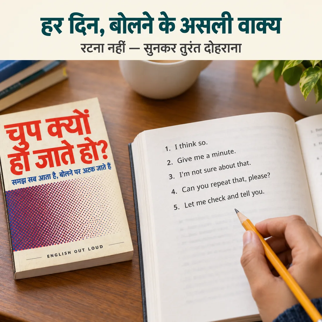 रोज़ बोलने के वाक्य