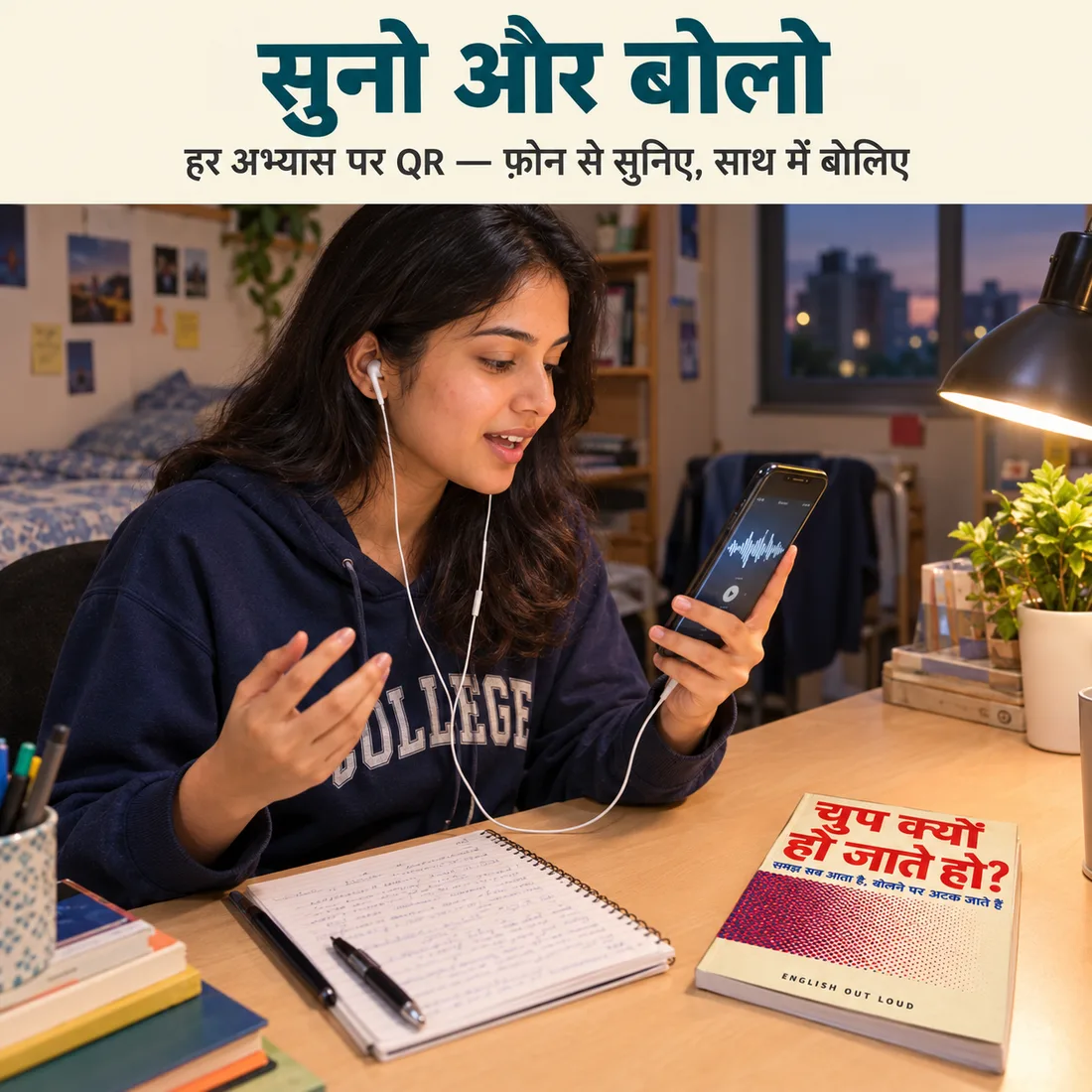 हर अभ्यास पर QR