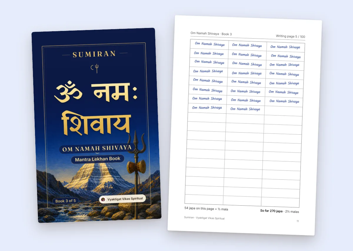 Om Namah Shivaya — Mantra Lekhan Book