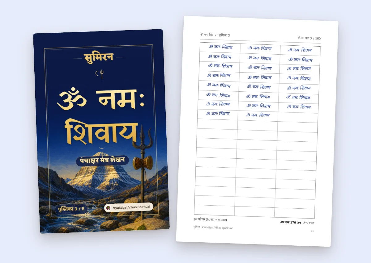 ॐ नमः शिवाय — मंत्र लेखन पुस्तिका