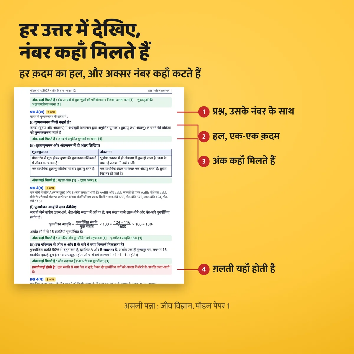 हल का पन्ना: नंबर कहाँ मिलते हैं