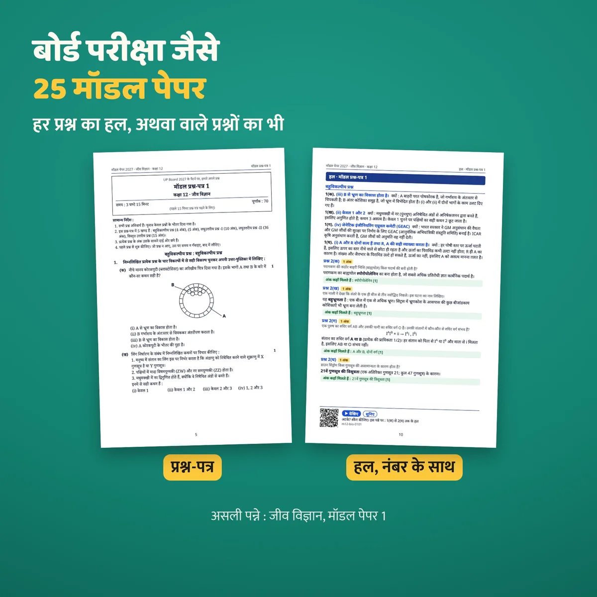 प्रश्न-पत्र और उसका हल