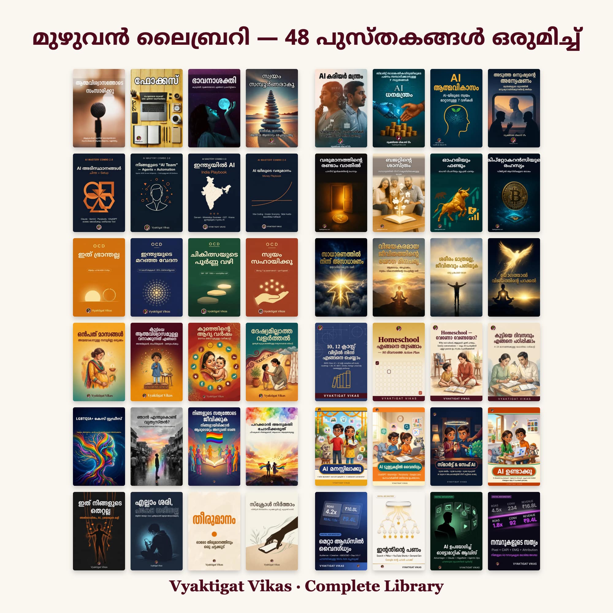 Complete Library — 48 പുസ്തകങ്ങൾ